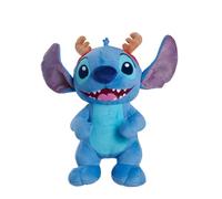 Simba Disney Stitch 6315870696 - Peluche avec Bois de Renne, 25 cm, Peluche Douce, Convient aux Premiers Mois de Vie