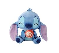 Simba Disney Stitch Doudou avec Sucette - Peluche à câliner avec Sucette dans la Main, Design détaillé pour Fans et Enfants, Bleu, 25 cm, à partir de 0 Ans