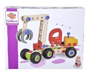 Simba Eichhorn - Moissonneuse 3 en 1 - Jeu de Construction Bois - 140 Pièces - Dès 5 Ans - Bois de Hêtre Labellisé FSC - 100039058