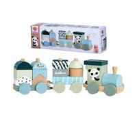 Simba Eichhorn - Panda Train - Bois - 13 Cubes - Dès 12 Mois - 100003804