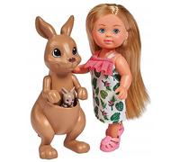 Simba - Evi Love Kangourou - Mini Poupée 12cm - Maman Kangourou + Bébé - 105733513