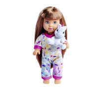 Simba Evi Love Pyjama, 3 Couleurs Assorties, Un Seul Article est livré, poupée dans Un Joli Pyjama avec Peluche Licorne, poupée de 12 cm, à partir de 3 Ans