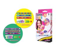 Simba Fashion Flash Diamond Setting Bracelet - Kit de bijoux DIY avec 3 bracelets et 7 diamants colorés à insérer, 2 couleurs assorties au hasard, kit créatif à partir de 5 ans