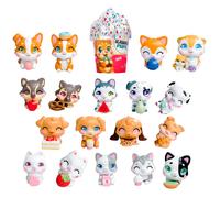 Simba Figurine Kawaii Pups – Chiot sur cupcake 4,5 cm, nourriture et carte, 18 à collectionner