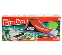 Simba Finger Skateboard Rampe Ultimate 27 x 10 x 9 cm, 8 Roues de Rechange, 2 Outils, vis et écrou, à partir de 5 Ans