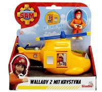 Simba FIREMAN SAM JUNIOR WALLABY 2 avec figurine Krystina