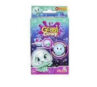 Simba Glibbi Glowy - Méduse avec effets phosphorescents - Transforme l'eau en slime lumineux - 2 x 7 g - Pour le plaisir du bain à partir de 3 ans