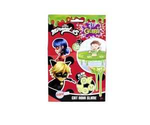 Simba Glibbi Miraculous Slime, 2 Couleurs Assorties, Un Seul Article est livré, transforme l'eau en Slime, dissout et Draine, 5 Glow in The Dark Element, 150 g, à partir de 3 Ans