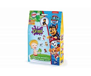 Simba Glibbi Paw Patrol 105953531 - Jouet de Bain en Poudre Qui transforme l'eau en Une Masse Verte, Semblable à du Gel, avec Autocollant de Bain, 300 g, à partir de 3 Ans