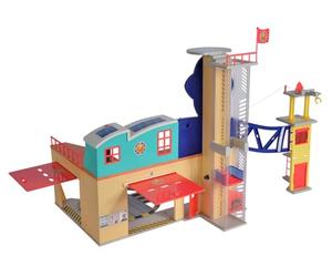 Simba Grande Caserne Sam Le Pompier (Format Xxl) - Avec La Figurine de Sam Le Pompier, Lumière, Son Et Radio - Pour enfants à Partir de 3 Ans Exclusivité sur Amazon