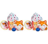 Simba Kawaii Pups 105952525 Figurine Surprise Chiot sur Cupcake avec Mini Nourriture et Carte 4,5 cm 18 à Collectionner Jouet Surprise pour Enfants 3+ (Lot de 2)