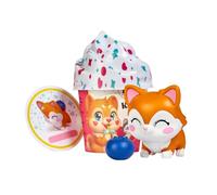Simba Figurine Kawaii Pups – Chiot sur cupcake 4,5 cm, nourriture et carte, 18 à collectionner