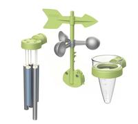 Smoby – Kit météo – Carillon, girouette, anémomètre et pluviomètre – Fabrication française