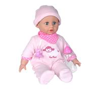 Simba Laura Bottle Feeding 105140009 Soft Body Doll with Sleeping Eyes, Drinks f