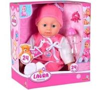 Simba Laura Poupée Parle 38cm Corps souple 24 sons Piles incluses G