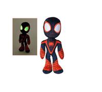 Simba Peluche Disney Marvel Miles Morales – Yeux qui brillent dans le noir – 25 cm