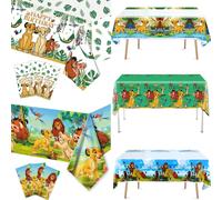 Simba - nappe roi Lion, décoration de Table rectangulaire pour fête d'anniversaire, couverture de Table le Lion pour enfants, fournitures de réception-cadeau pour bébé et Halloween 1pcs tablecloth