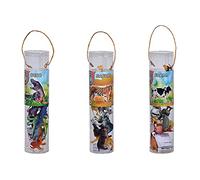 Simba Nature World Jouet animal emballé dans un tube de 3 pièces, assortiment