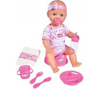 Simba - New Born Baby - Poupon Rose Boit Fait Pipi - 43cm - Nombreux Accessoires Inclus - 105039005