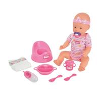 Simba Poupon New Born Baby Rose 43 cm - Boit et fait pipi - Accessoires inclus - 105039005