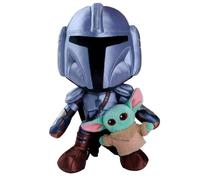 Simba Nounours Star Wars Mandalorian With Mini Grogu 25 Cm