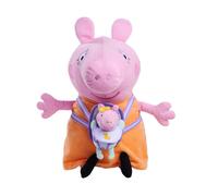 Simba Official PEPPA PIG, MUMMY PIG + EVIE plush soft toy for kids, fan favourit