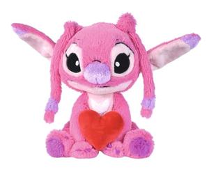 Simba Peluche Ange 25 cm Tenant Un cœur. Personnage de Lilo & Stitch. Peluche Douce et Amoureuse. Licence Officielle Disney. Convient dès 0 Mois (6315877002X12)