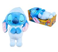Simba Peluche Stitch endormi avec Son 31 cm. Stitch couché avec Pyjama. Fonction Respiration, lumière et Musique relaxante. Convient dès 0 Mois. Licence Disney Officielle (6315870637)