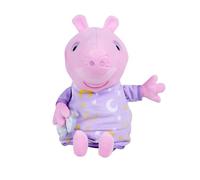 Simba Peppa Pig Peluche Bonne Nuit - Peluche 2 en 1 avec Berceuse & Veilleuse, Licorne, Arrêt Automatique, Fonction Try-me, 25 cm, Dès 0 Mois
