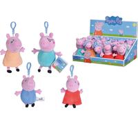Simba Peppa Pig Porte-clés en peluche 4 fois assorti