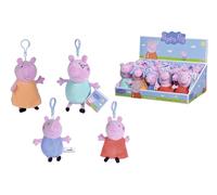 Simba Peppa Pig Porte-clés en Peluche Rose Taille Unique