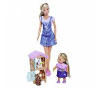 Simba Poupées Steffi Love Lapin + Evi Love – Accessoires inclus – Dès 3 ans