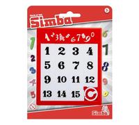 Simba Puzzle Coulissant avec Chiffres, Jeu rétro, Jouet Classique, 11,5 x 13,5 cm, Anti-Stress, Nombre de 1 à 15, à partir de 3 Ans