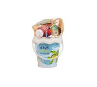 Simba Recycle Ensemble de Seau pour bébé (16 cm) - Jouet de Plage pour Enfants 6 pièces avec Seau, arrosoir, moules, Pelle et râteau en matériaux recyclés