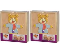 Simba - S 5401 - Puzzle en Bois Ours (Lot de 2)