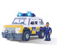 Simba - Sam Le Pompier - 4x4 Police - Véhicule 19cm + Figurine Articulée - Fonctions Sonores - 109252578038