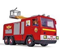 Simba - Sam Le Pompier - Camion Jupiter Série 13 - Figurines Sam + Radar Incluses - Fonctions Sonores et Lumineuses - Nombreux Accessoires - 109252516038 Rouge