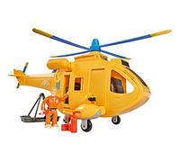 Simba - Sam le Pompier - Hélicoptère Wallaby 2 - Fonctions Sonores et Lumineuses - 1 Figurine + Accessoires Inclus - 109251002038