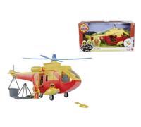 Simba Jouet hélicoptère Sam le Pompier Wallaby avec accessoires 3+