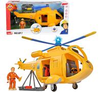 Simba Sam el bombero - Hélicoptère Wallaby avec Figurine 34 cm 9251002