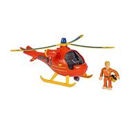 Simba - Sam Le Pompier - Mini Wallaby 17cm - Hélicoptère - Jouet pour Enfant - 1 Figurine Articulée - 109252507038