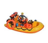 Simba set de jeu Pompier Sam avec bateau 19 cm jaune/orange Rouge