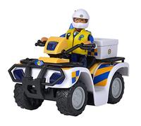 Simba - Sam Le Pompier - Quad de Police + Figurine Malcolm Articulée - Accessoires Inclus - Dès 3 Ans - 109251093038