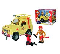 Simba - Sam Le Pompier, Véhicule Montagne 4x4, 109252511038, + 3 Ans, cm 15, avec lumières et Sons
