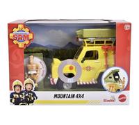 Simba Sam Le Pompier véhicule Tout-Terrain avec Tente de Toit, Tente de Toit dépliante, Figurine Sam, lumière, treuil, Accessoires, 16 cm, à partir de 3 Ans