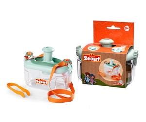 Simba Scout Verre loupe - Observateur d'insectes avec oculaire extensible et rotatif, gobelet pliable avec sangle de transport et pince à épiler, jouet d'exploration pour enfants, 15 cm, à partir de 3