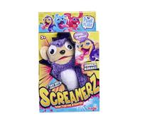 Simba ScreamerZ - 105953333 - Singe en Peluche avec Sons Amusants - pour Les Enfants à partir de 5 Ans, Approx. 30 cm, Violette