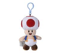Simba Smoby Toys UK LTD Porte-clés/clip de sac Super Mario Toad 12,5 cm - Produit sous licence officielle - 12,5 cm de haut environ (debout, sans le clip) - À partir de 1 an - Complet avec étiquette
