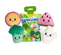 Simba Squeezlings Série II, 12 Figurines en Peluche à Collectionner, Un Seul Article est livré, Fruits et légumes en Peluche, Super Doux, Visages Mignons, Environ 8 cm, à partir de 3 Ans