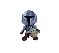Simba Star Wars The Mandalorian & Mini Grogu 25 cm - Peluche Douce, idée Cadeau pour Enfants et Fans à partir de 0 Mois